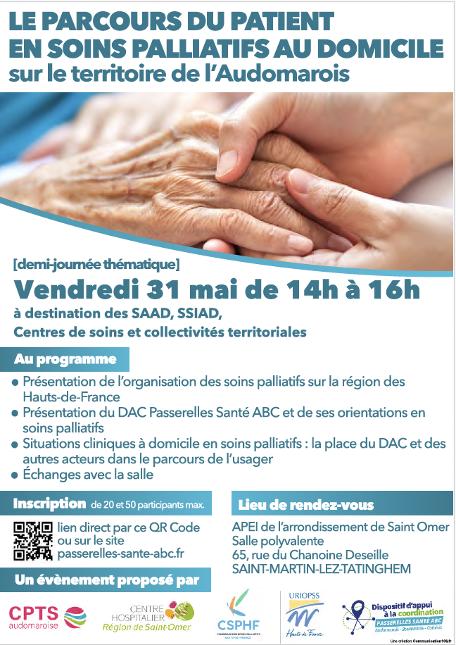 Demi-journée parcours patients SP à domicile - 31 mai, Audomarois